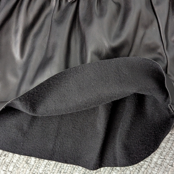 Mayoral Girls (Size 7) Black Faux-Leather Shorts - Picture 4 of 6